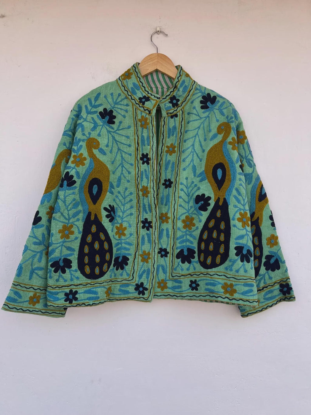 Handmade Soft TNT Fabric Suzani Jacket: Modern Short Chic Coat | Gift For Her