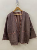 Suzani Embroidery Cotton Kimono, Summer Jacket Soft TNT Fabric Jacket, Women's Clothing Coat Boho Jacket | Spring Kimono | Gift for Her