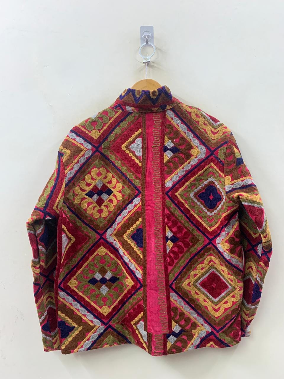 Vintage Hand Embroidered Suzani Velvet Jacket – Tribal Boho Coat - Gift For Her