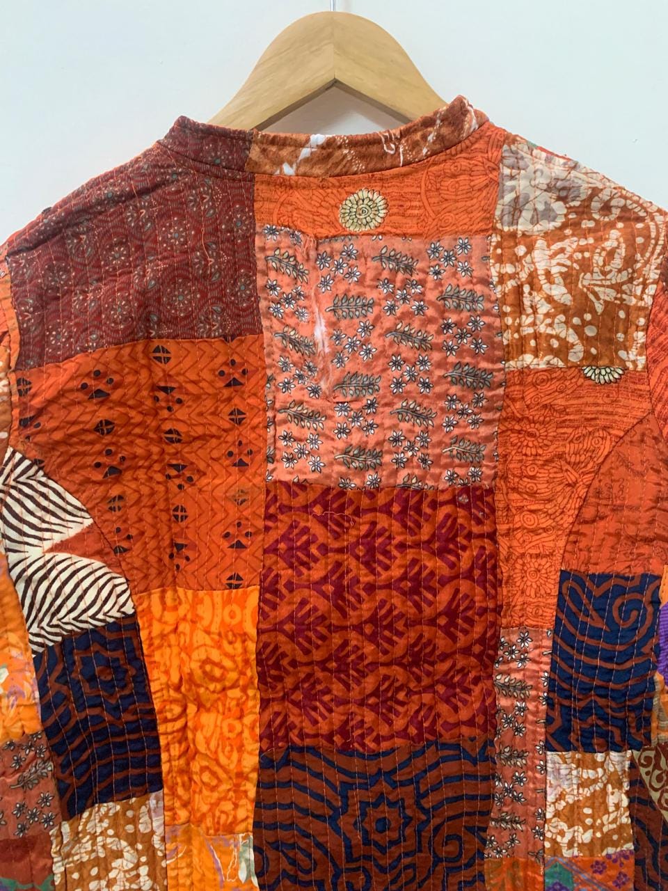 Handmade Silk Quilted Patchwork Jacket | Boho Style Wearable Art | Statement Layer Jacket | Kantha Coat | Short Jacket | Winter Wear Jacket