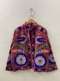 Luxurious Embroidery Suzani Velvet Winter Jacket | Suzani Floral Coat | Unisex Bomber Jacket | Winter Jacket | Traditional Suzani Coat