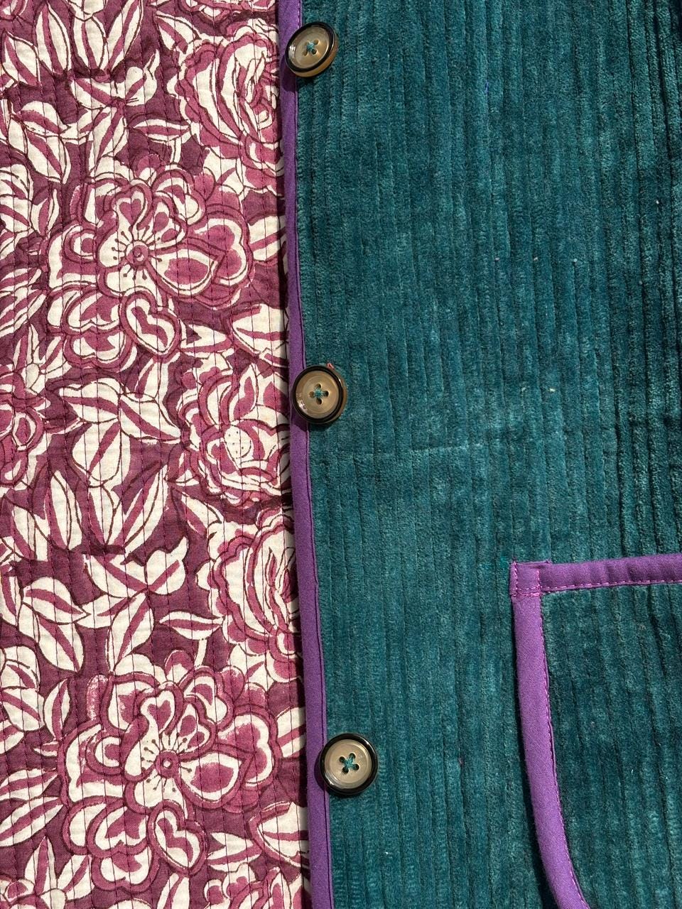 Handmade Suzani Velvet Vest Women Men | Traditional Embroidered Boho Winter Waistcoat | Front Pocket Vest Top | Unisex Sleeveless Jacket