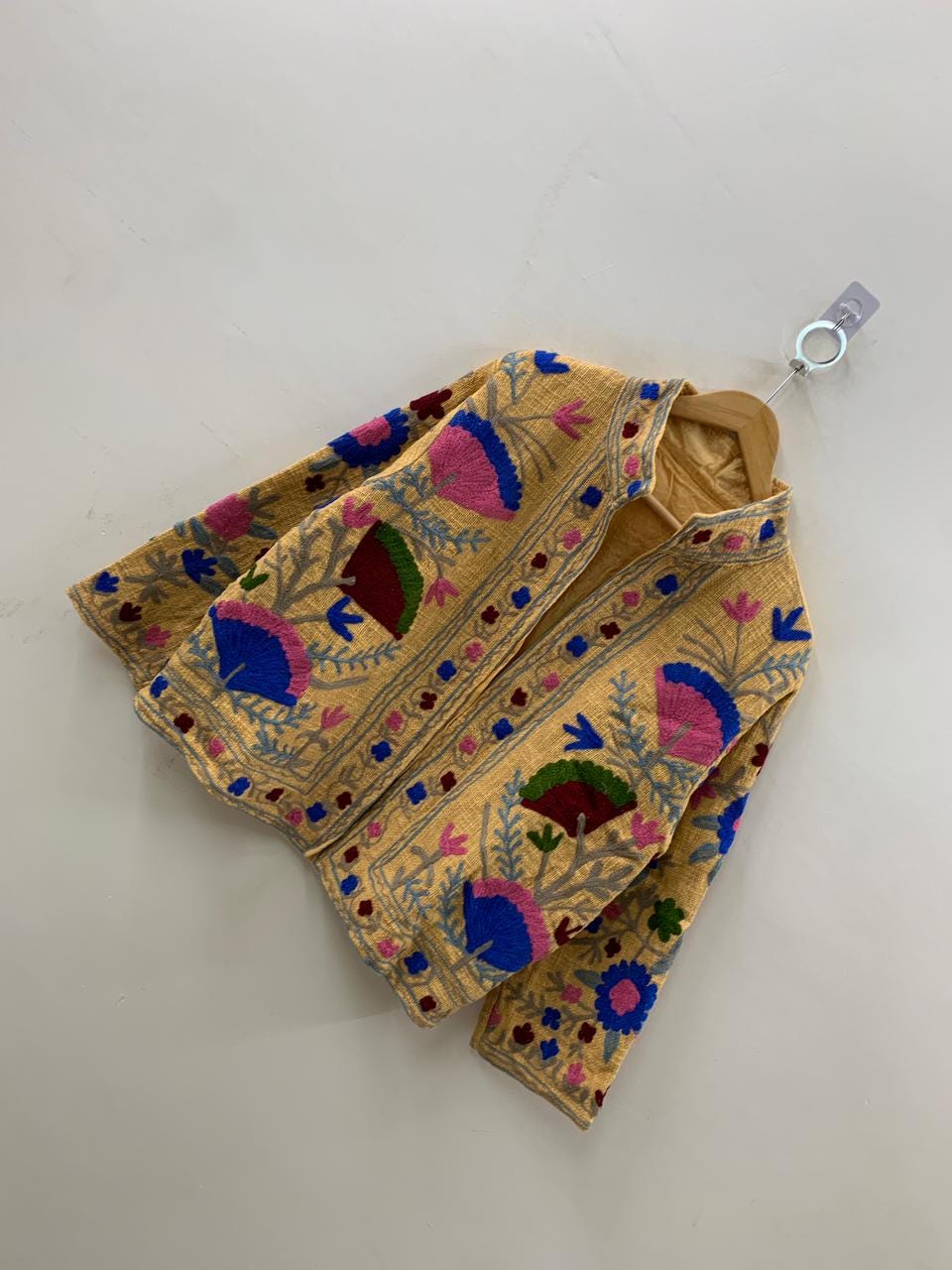 Suzani TNT Fabric Short Spring Jacket | Duster TNT Jacket | Button Winter Outerwear