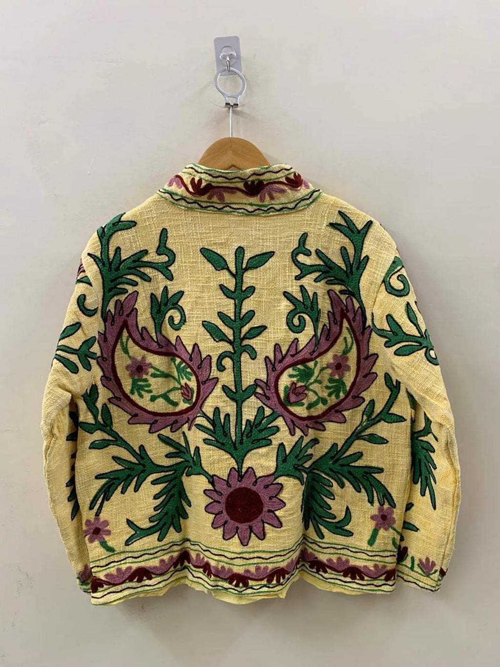 Women's TNT Fabric Suzani Jacket | Boho Coat| Gift For Her| Suzani Embroidery Winter Wear Coat | Duster Coat | Suzani Short Jacket
