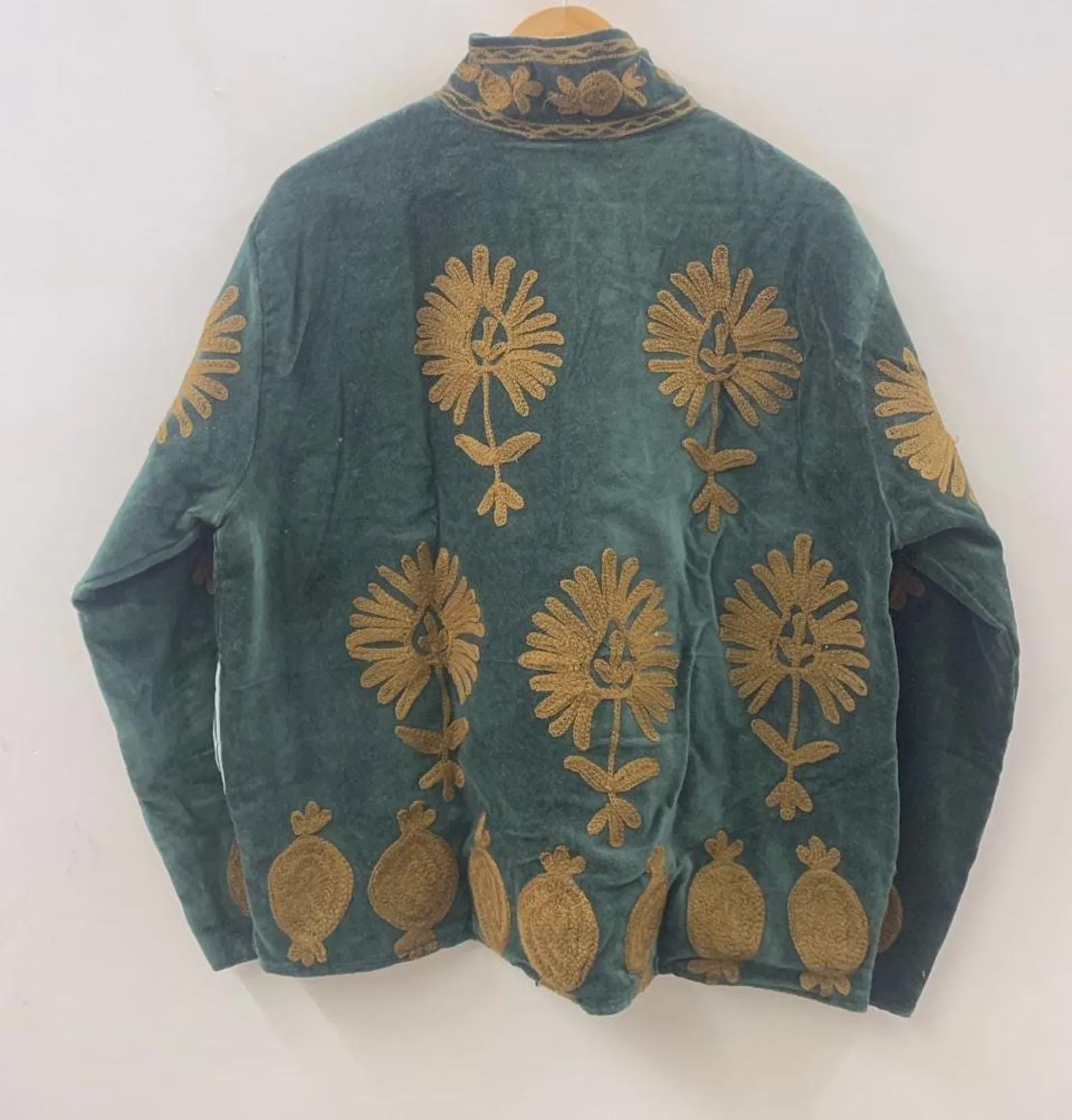Suzani Embroidered Candy Winter Jacket | Short Festival Coat | Ethnic Bohemian Outerwear | Winter Jacket | Gift For Wife