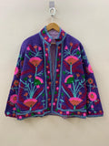 Boho Summer Cotton Suzani Short Soft Jacket | Festival Coat – Tribal Embroidered Outerwear | Spring Travel Coat | Winter wear | Gift For Her