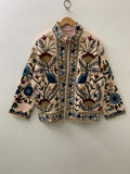TNT Fabric Suzani Embroidery Short Jacket, Winter Wear Duster Jacket, Women's Coat