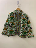 TNT Suzani Short Jacket | Embroidered Kimono Jacket | Uzbek Artisan Coat | Vintage Suzani Jacket | Boho Winter Coat | Gift for Her