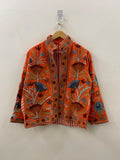 Velvet Suzani Hand Embroidered Jacket |Kimono Jacket | Winter Jacket | Unisex Coat | Vintage Bohemian Jacket | Warm Outerwear | Gift for Her