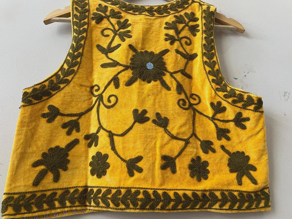Suzani Vest | Boho Embroidered Waistcoat |Gift For Her | Sleeveless Ethnic Jacket | Vintage Suzani Gilet | Festival Boho Clothing
