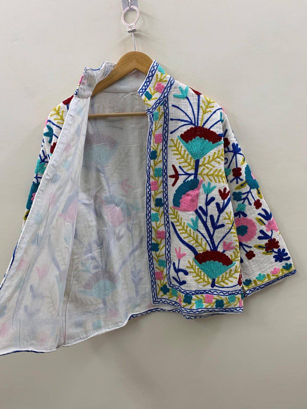 Suzani Jacket Handmade TNT | Uzbek Embroidered Kimono Jacket | Short Vintage Coat | Bohemian Outerwear | Winter Jacket Women | Gift for Her