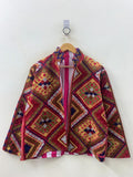 Vintage Hand Embroidered Suzani Velvet Jacket – Tribal Boho Coat - Gift For Her