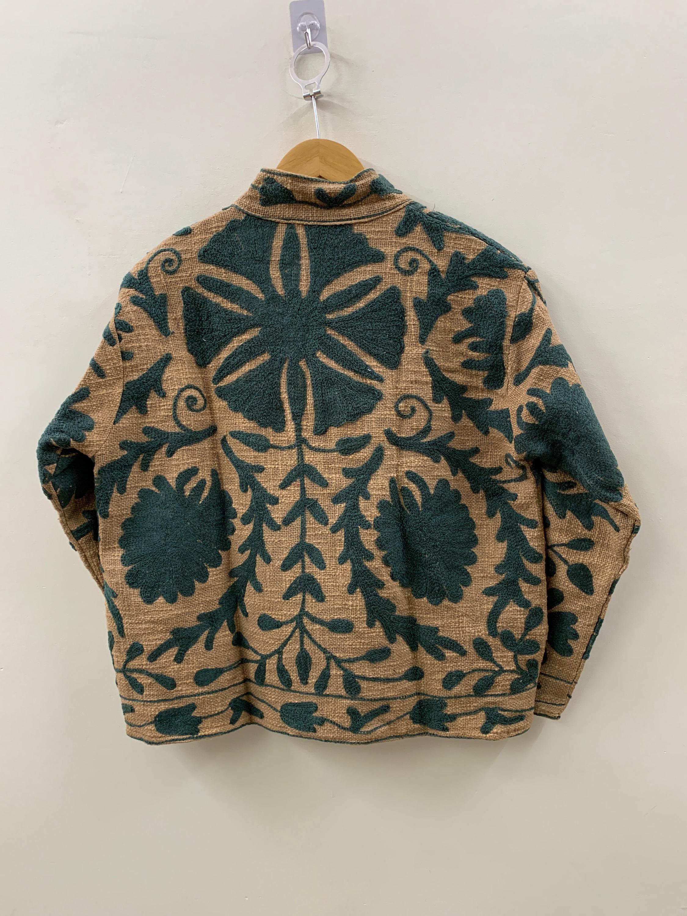Suzani Hand Embroidery Jacket | Vintage Wear Women's Quilted Jacket Coat | Boho New Style TNT Fabric Coat's | Bomber Coat Outerwear | Gift