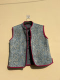 Suzani Velvet Vest | Turkish Embroidered Winter Waistcoat | Boho Vintage Vest Top | Unisex Sleeveless Jacket | Gift for Her | Artisan Vest
