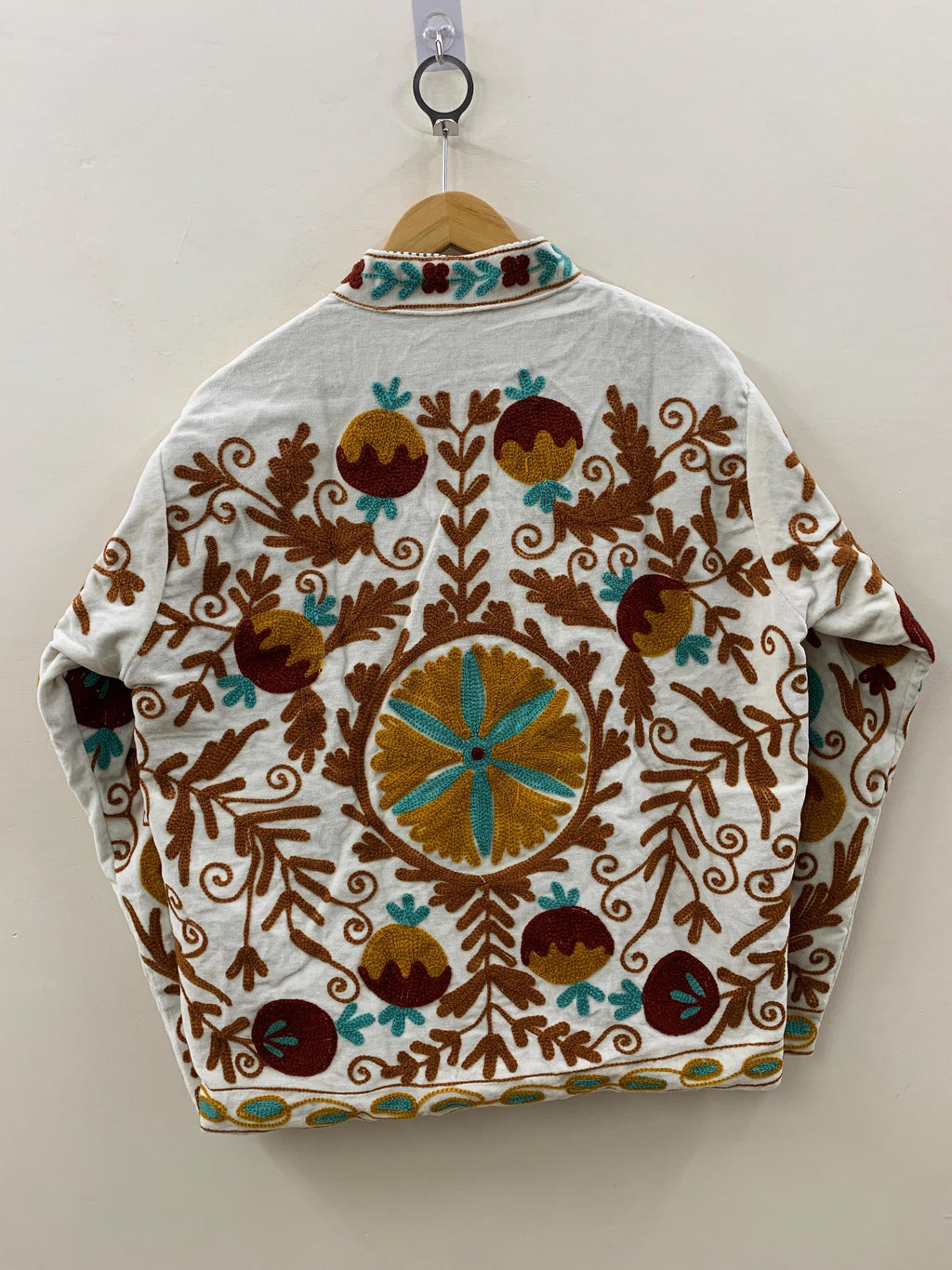 Embroidered Velvet Suzani With Pocket Winter Jacket |Boho Floral Jacket |Bomber Jacket |Winter Warmed Coat |Gift For Her |Spring Warm Jacket