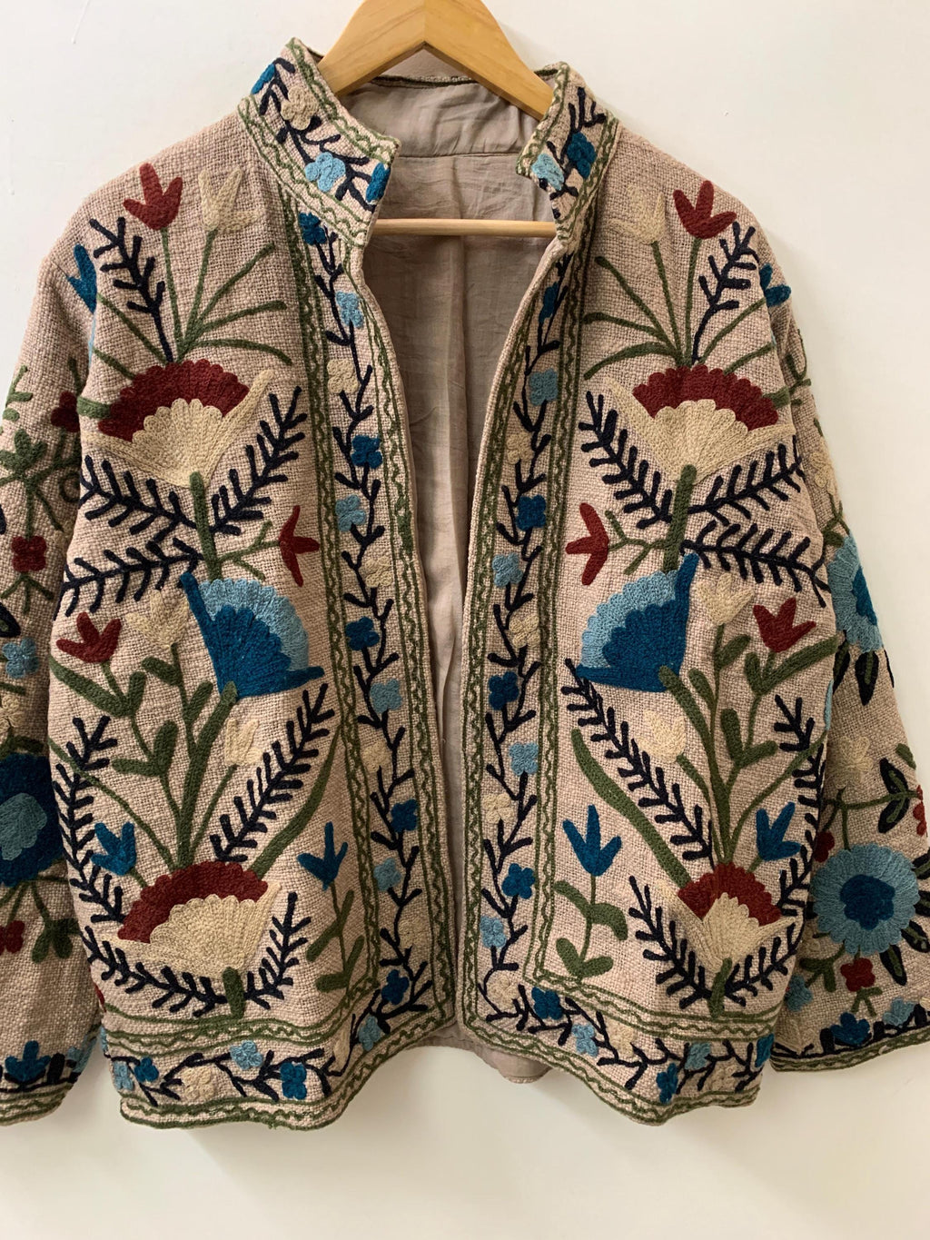 TNT Fabric Suzani Fabric Short Spring Jacket | Duster TNT Jacket | Winter Outerwear Jacket |Spring Bomber Coat| Gift For Her | TNT Coat