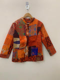 Handmade Silk Quilted Patchwork Jacket | Boho Style Wearable Art | Statement Layer Jacket | Kantha Coat | Short Jacket | Winter Wear Jacket