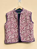 Turkish Suzani Velvet Vest | Embroidered Waistcoat | Winter Cropped Vest Top | Reversible Sleeveless Jacket | Gift for Her | Ethnic Vest