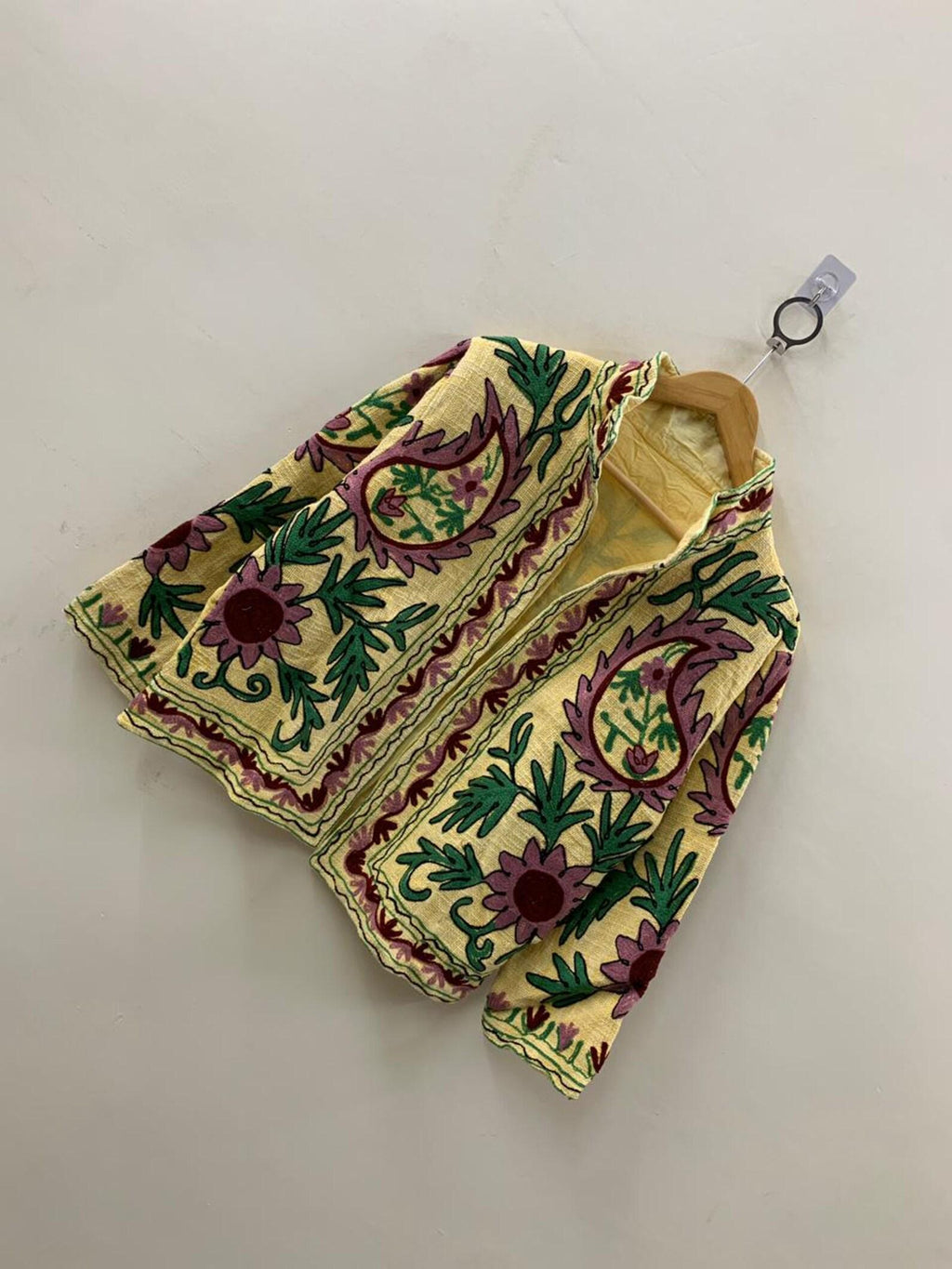 Women's TNT Fabric Suzani Jacket | Boho Coat| Gift For Her| Suzani Embroidery Winter Wear Coat | Duster Coat | Suzani Short Jacket