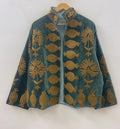 Suzani Embroidered Candy Winter Jacket | Short Festival Coat | Ethnic Bohemian Outerwear | Winter Jacket | Gift For Wife