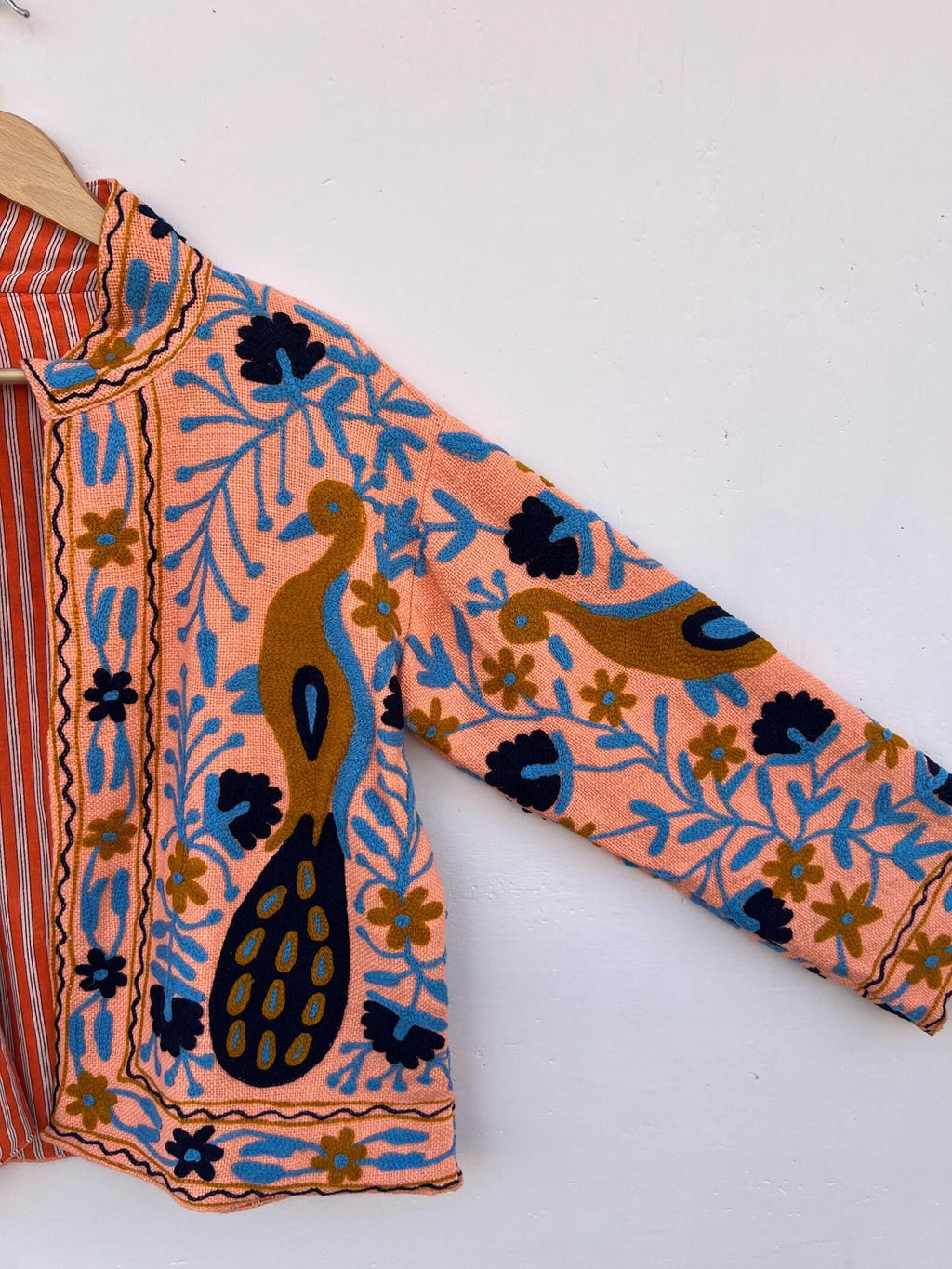 Handmade Soft TNT Fabric Suzani Jacket |Short  Winter Jacket Coat | Boho Embroidered Women Jacket | Ethnic Bohemian Outerwear | Gift For Her