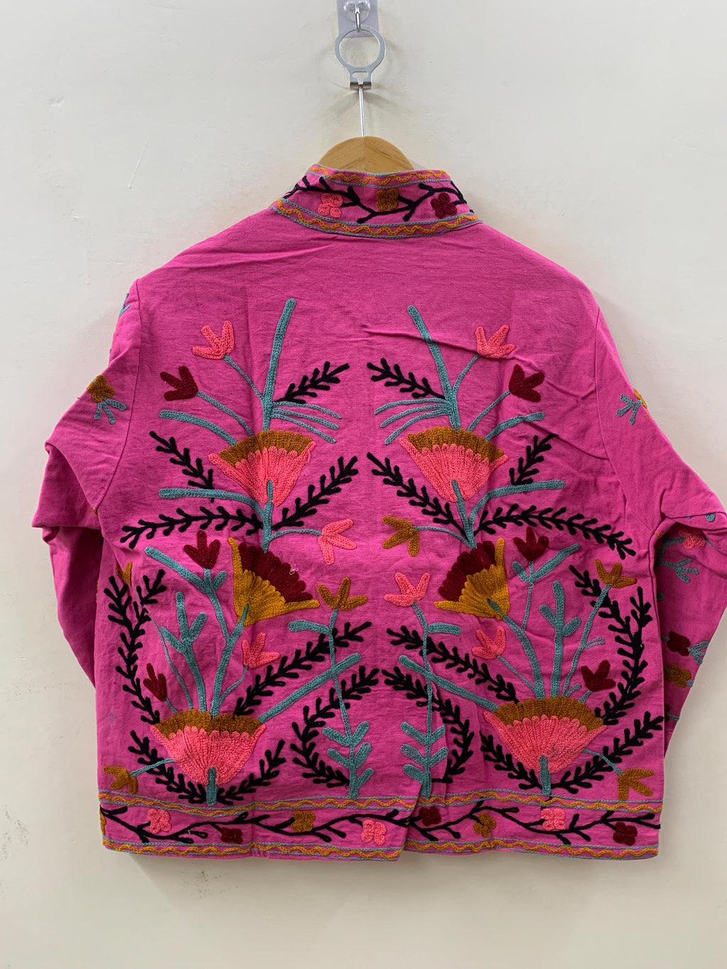 Indian Suzani Velvet Short Jacket | Suzani Embroidery Jacket | Winter Wear Women's Jacket Coat | Suzani Coat | Gift For Her |Duster Jacket