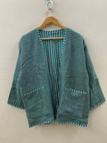 TNT Cotton Short Solid Kimono | Street Style Beach Kimono | Kimono Duster Jacket Vintage Kimono | Front Open Robe | Beach Summer Cover up
