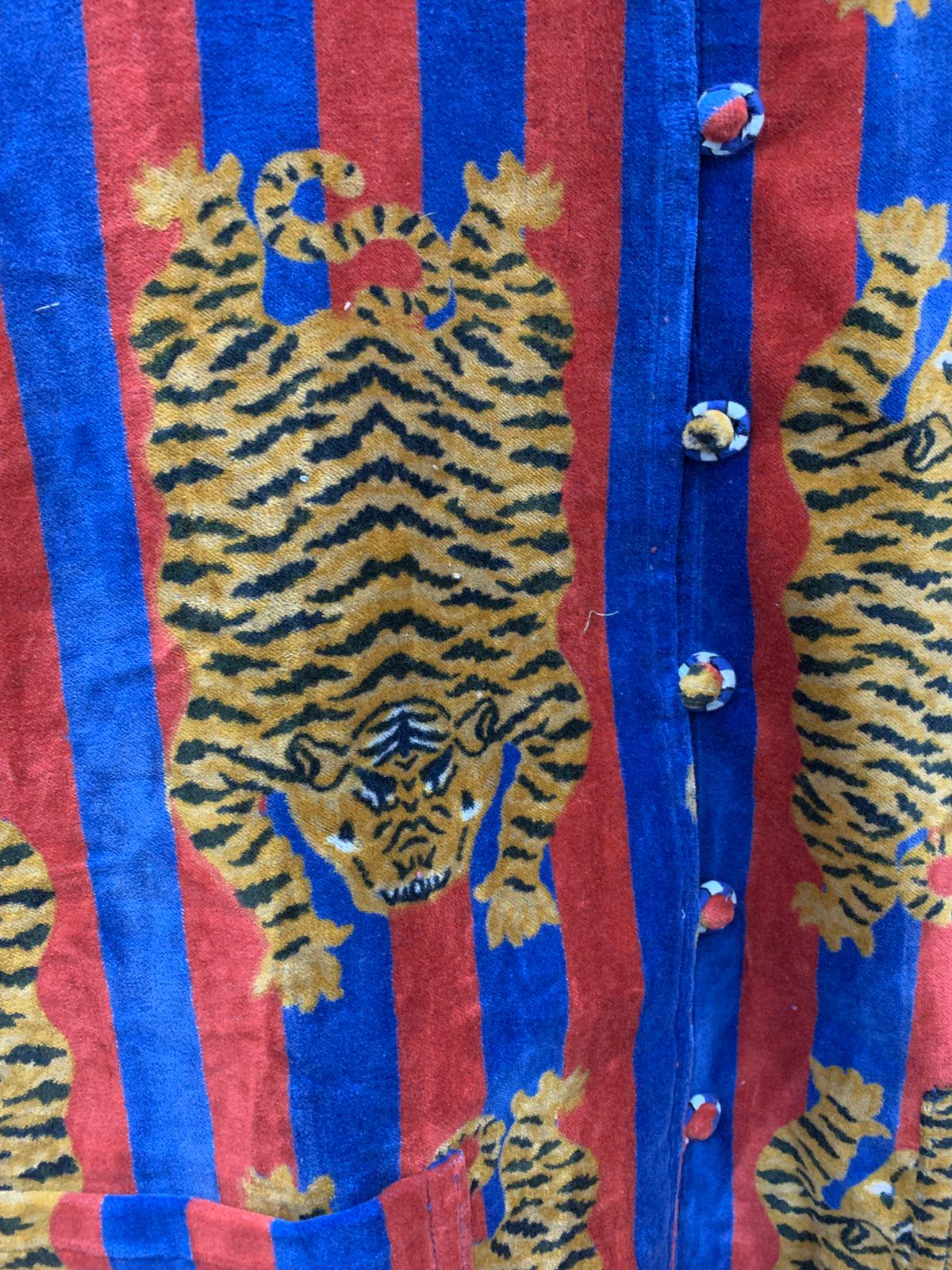 Tiger Print Print Velvet Jacket | Women Front Open Kimono Jacket | Handmade Quilted Jacket New Style, Outerwear, Travel Jacket, Gift For Her