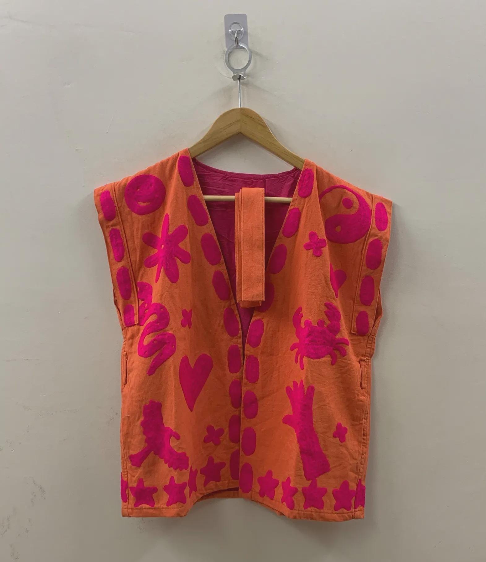 Velvet Suzani Embroidered Vest with Belt | Festival Waistcoat | Handmade Ethnic Jacket | Sleeveless Bohemian Layer | Gypsy Vest