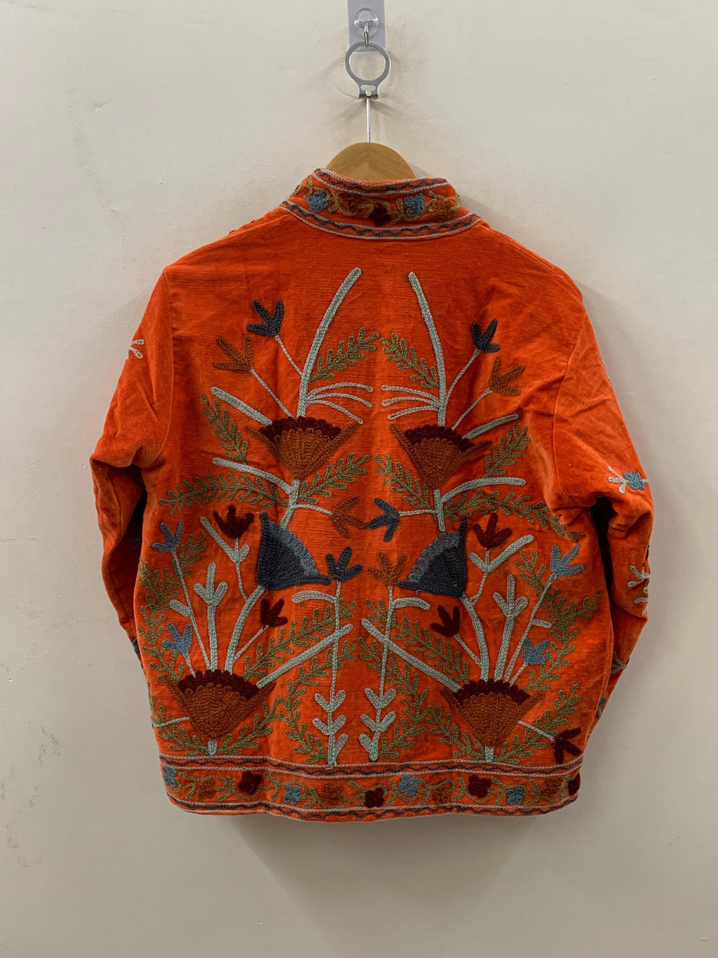 Velvet Suzani Hand Embroidered Jacket |Kimono Jacket | Winter Jacket | Unisex Coat | Vintage Bohemian Jacket | Warm Outerwear | Gift for Her