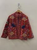 Luxurious Embroidery Suzani Velvet Winter Jacket, Suzani Floral Coat, Unisex Bomber Jacket, Winter Jacket, Women's Coat, Duster Boho Jacket