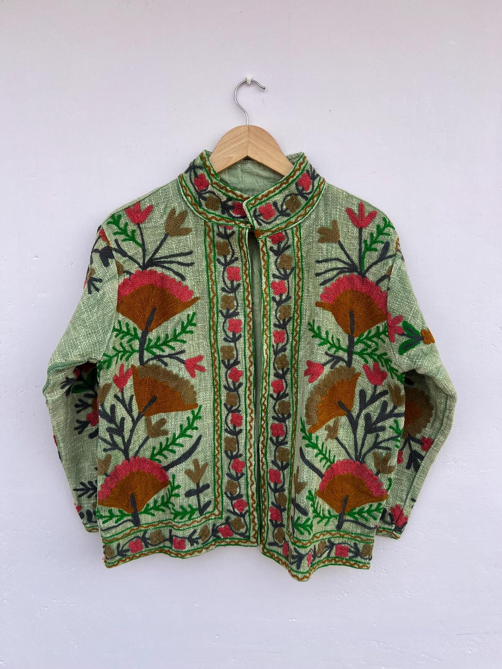 Handmade Soft TNT Fabric Suzani Jacket: Modern Short Chic Coat | Gift For Her