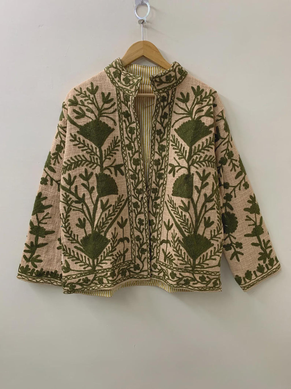 Bohemian TNT Suzani Short Jacket |Vintage Boho Embroidered Coat | Ethnic Uzbek Textile |Festival Kimono Jacket |Warm Outerwear |Gift For Her