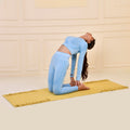 Anti skid cotton mat, Natural yoga mat, handwoven area rug, cotton yoga rug, pilates floor mat, meditation cotton mat, fitness yoga rug