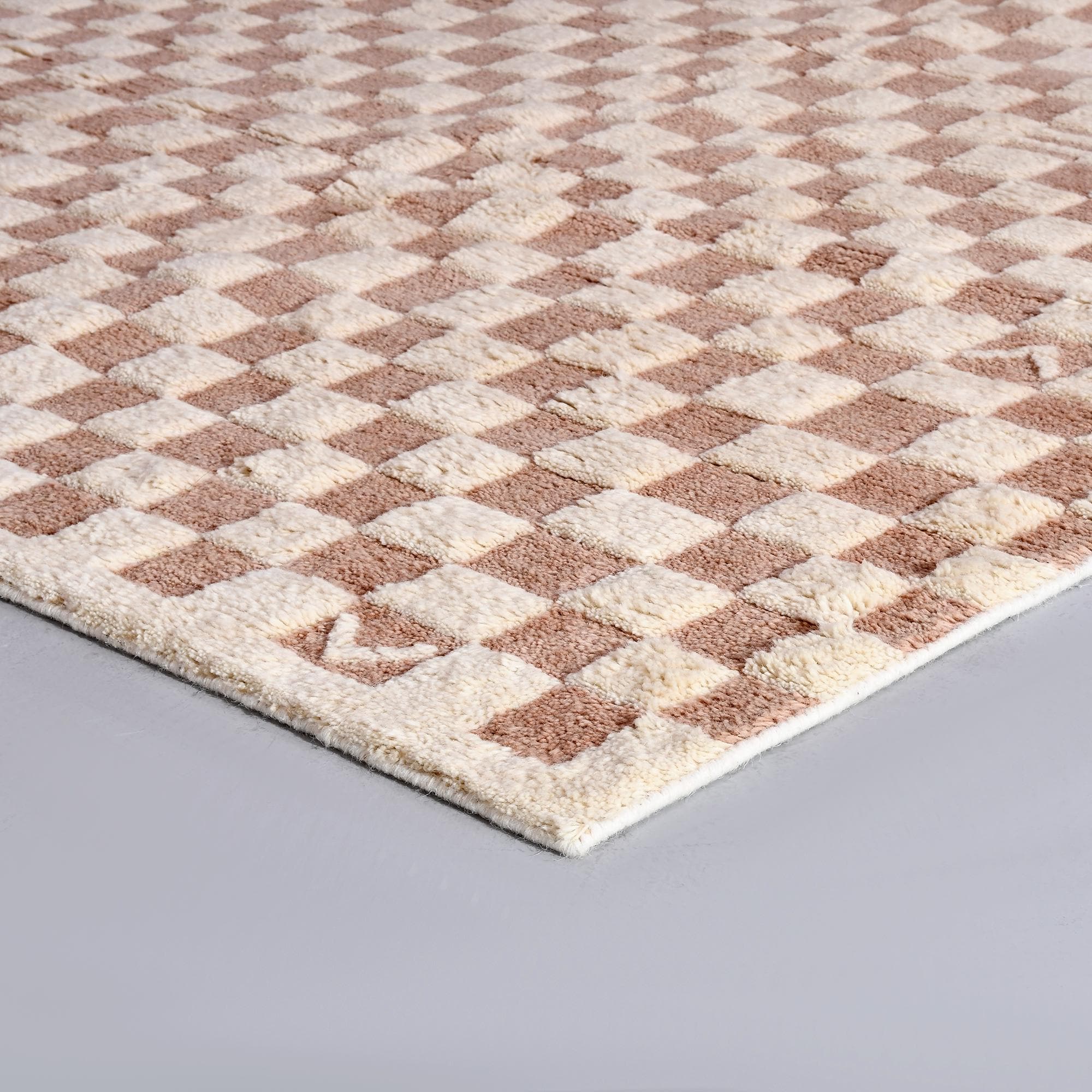Moroccan Rug Beige- Berber Beige Rug- Grid Pattern Design- Beige Rug - Custom Moroccan Rug- Christmas Decor, Bedroom Rug, Home Decor Carpet