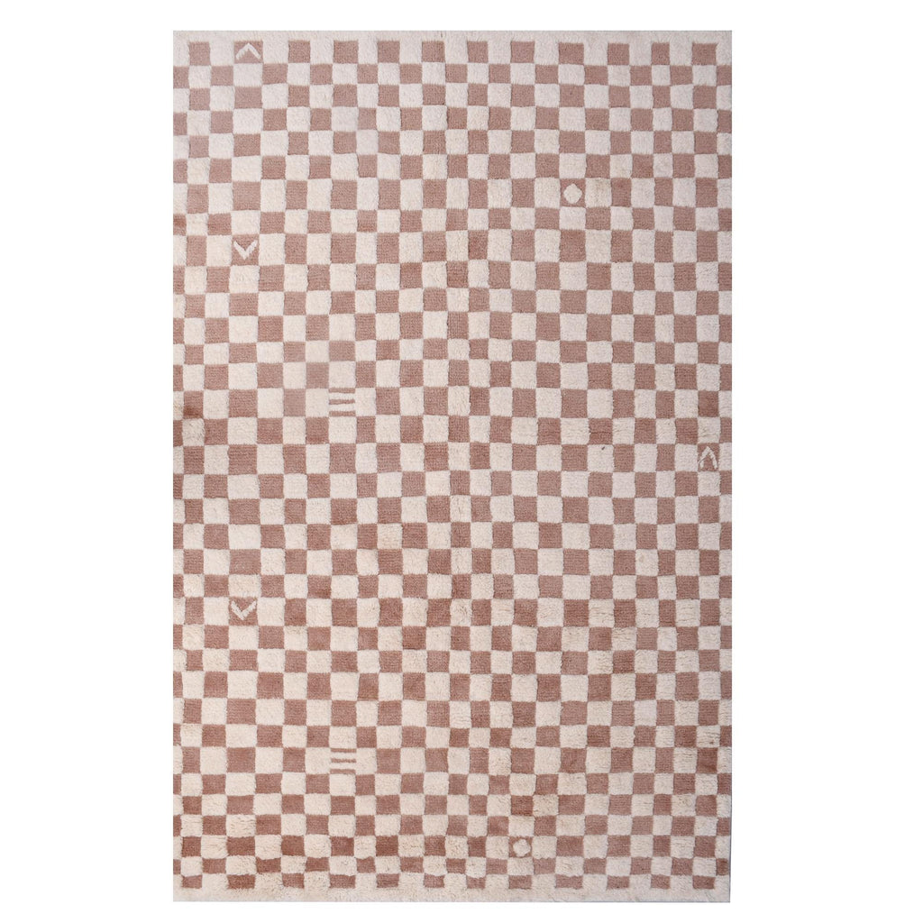Moroccan Rug Beige- Berber Beige Rug- Grid Pattern Design- Beige Rug - Custom Moroccan Rug- Christmas Decor, Bedroom Rug, Home Decor Carpet