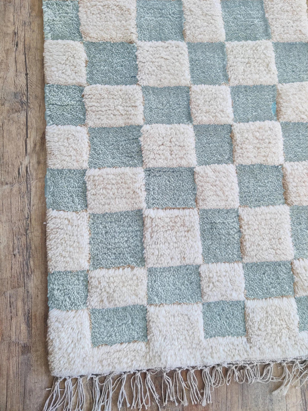 Irregular Checkered Area Rug, 8x10 Moroccan Rug For Your Floor, Custom Size Moroccan Rug, Unique Home Décor, Soft Texture & Durable Design