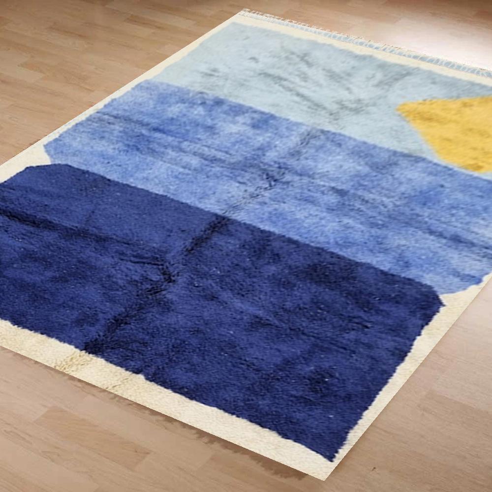 Unique Handwoven Moroccan Rug, Boho Home Decor, Wool Carpet Soft, Beni Style Soft Handmade Living Room Rug ,Bohemian Home Decor Rug