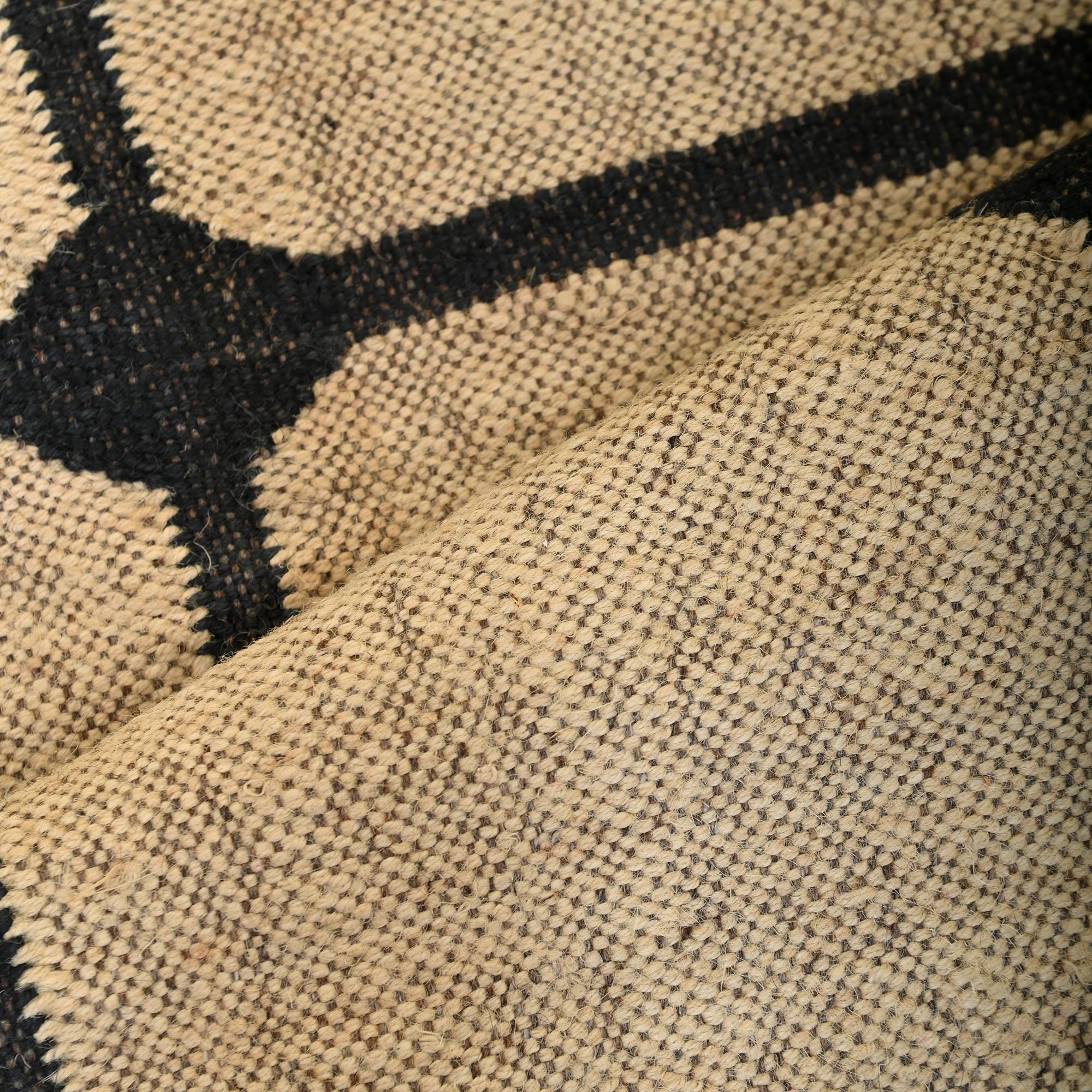 Big Checker Rug, Big Jute Rug, Big Checkered Jute Kilim Rug, Boho Decor, Handwoven Checkered Area Rug For Living Room Wool Jute Carpet