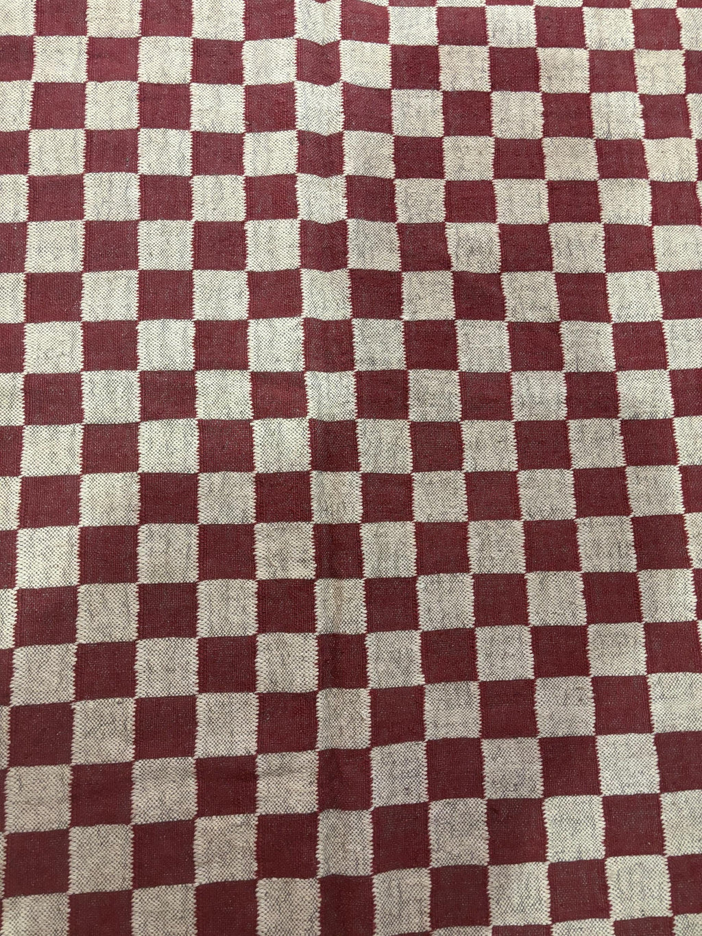 Checkered Wool Kilim Area Rug, Home Decor Jute Rug, Kitchen Rug, Bedroom Rug, 4X6 FT Jute Rug, Custom Size Jute Rug Christmas Decor