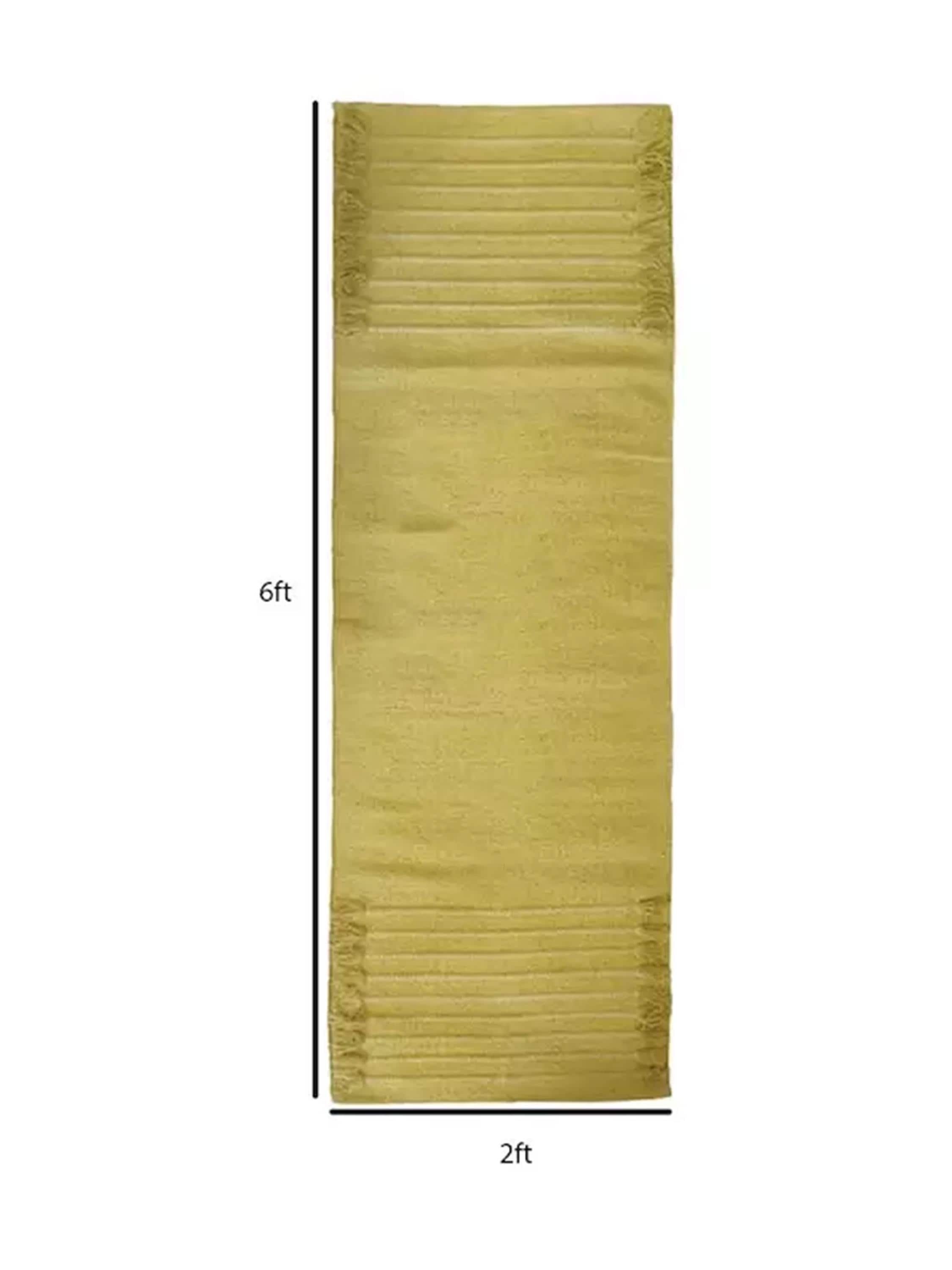 Natural Herbs Infused Organic Cotton Yoga Mat For Yoga & Meditation, Pilates, Fitness, Prayer Mat, Hand Woven Anti Slip Yoga Mat