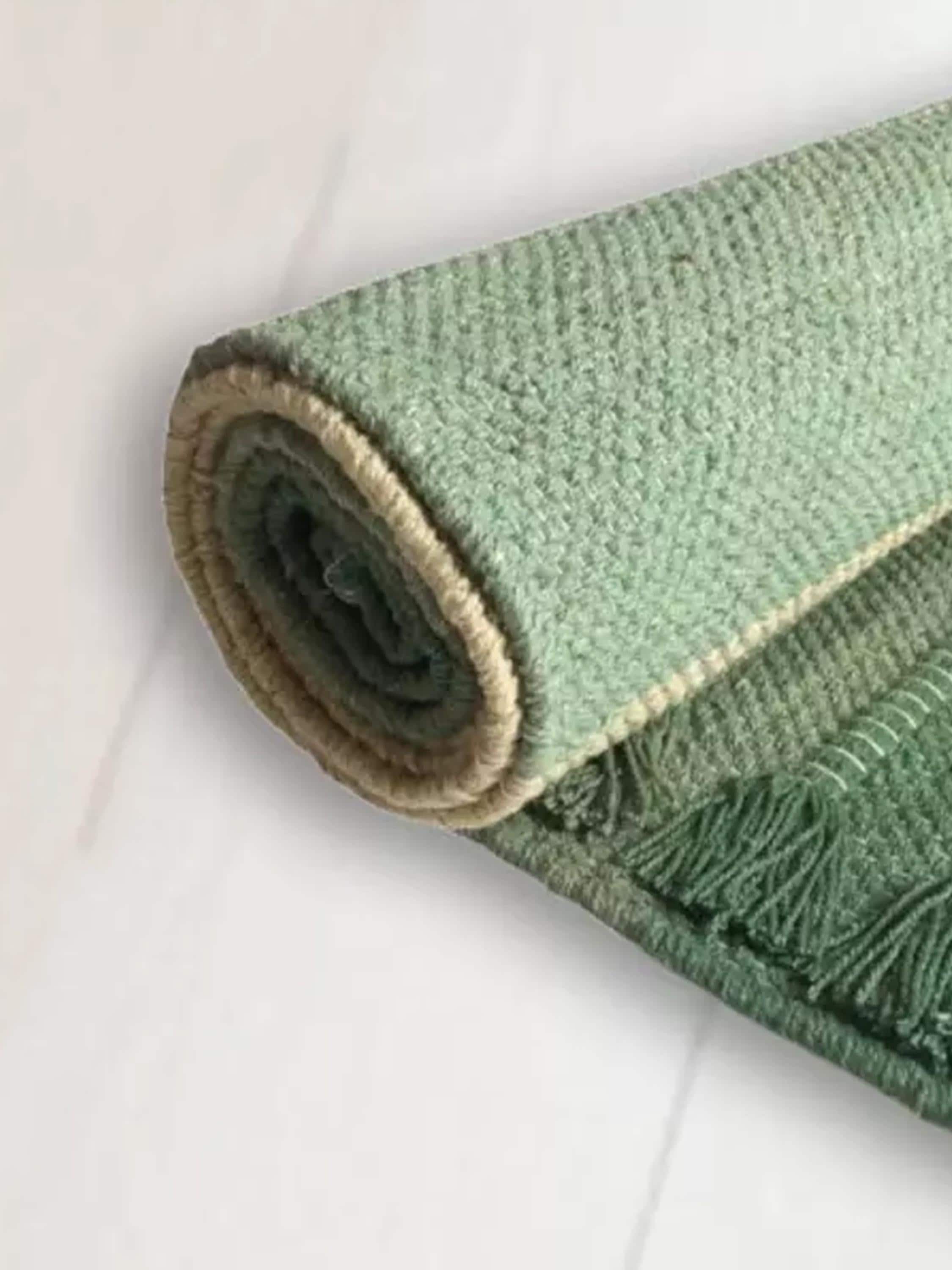 Natural Herbs Infused Organic Cotton Yoga Mat For Yoga & Meditation, Pilates, Fitness, Prayer Mat, Hand Woven Anti Slip Yoga Mat