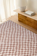 Moroccan Rug Beige- Berber Beige Rug- Grid Pattern Design- Beige Rug - Custom Moroccan Rug- Christmas Decor, Bedroom Rug, Home Decor Carpet