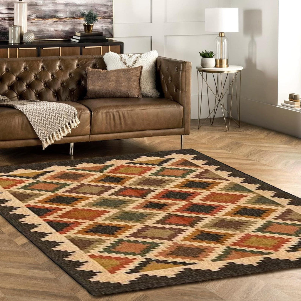 5x8 Handwoven Jute Kilim Dhurrie Rug | 150x240 cm Handmade | Indian & Turkish Traditional Runner | Custom Fabric Oriental Rug