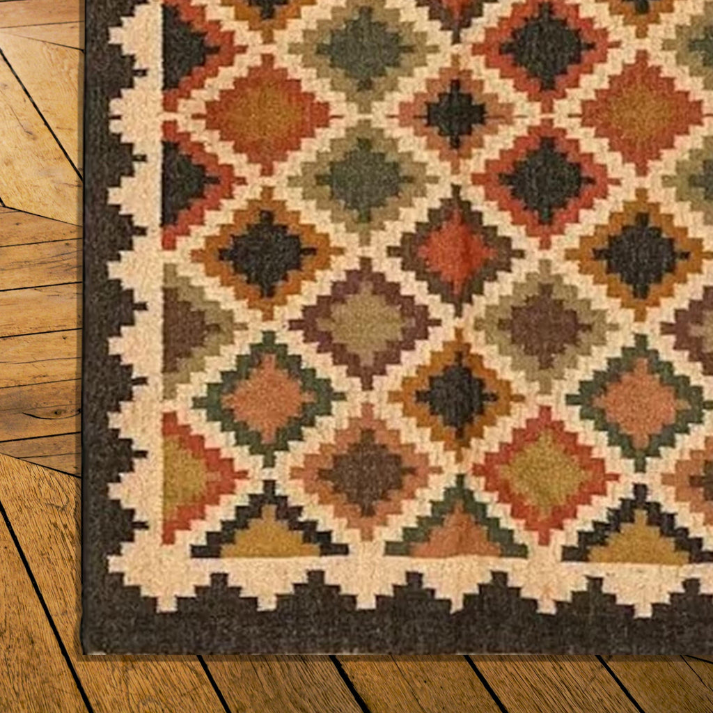 5x8 Handwoven Jute Kilim Dhurrie Rug | 150x240 cm Handmade | Indian & Turkish Traditional Runner | Custom Fabric Oriental Rug