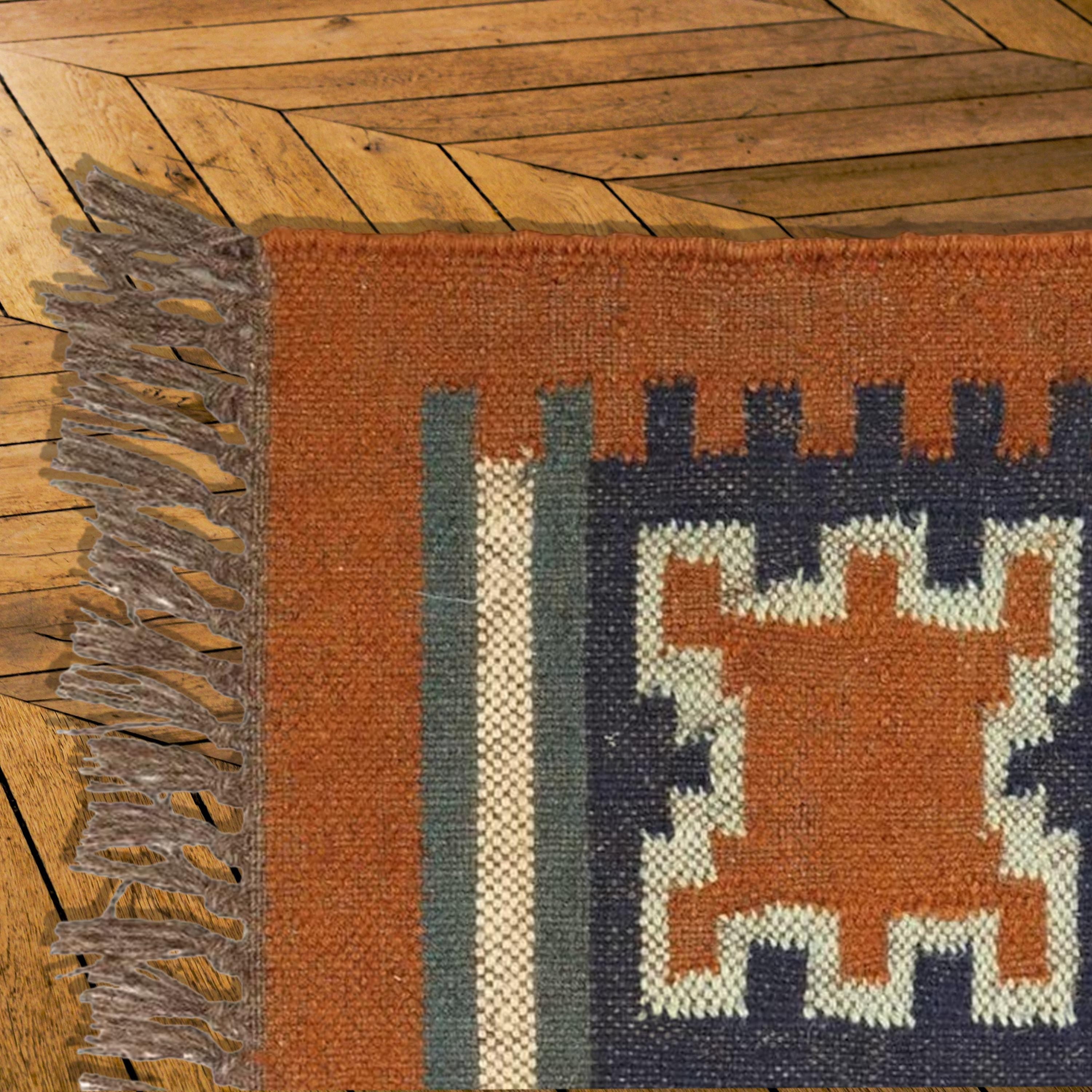 Handwoven Kilim Rug, Handmade Wool and Jute Dhurrie, Traditional Indian Jute Area Rug, Wool and Jute Rug Handmade, Kilim Dhurrie Rug