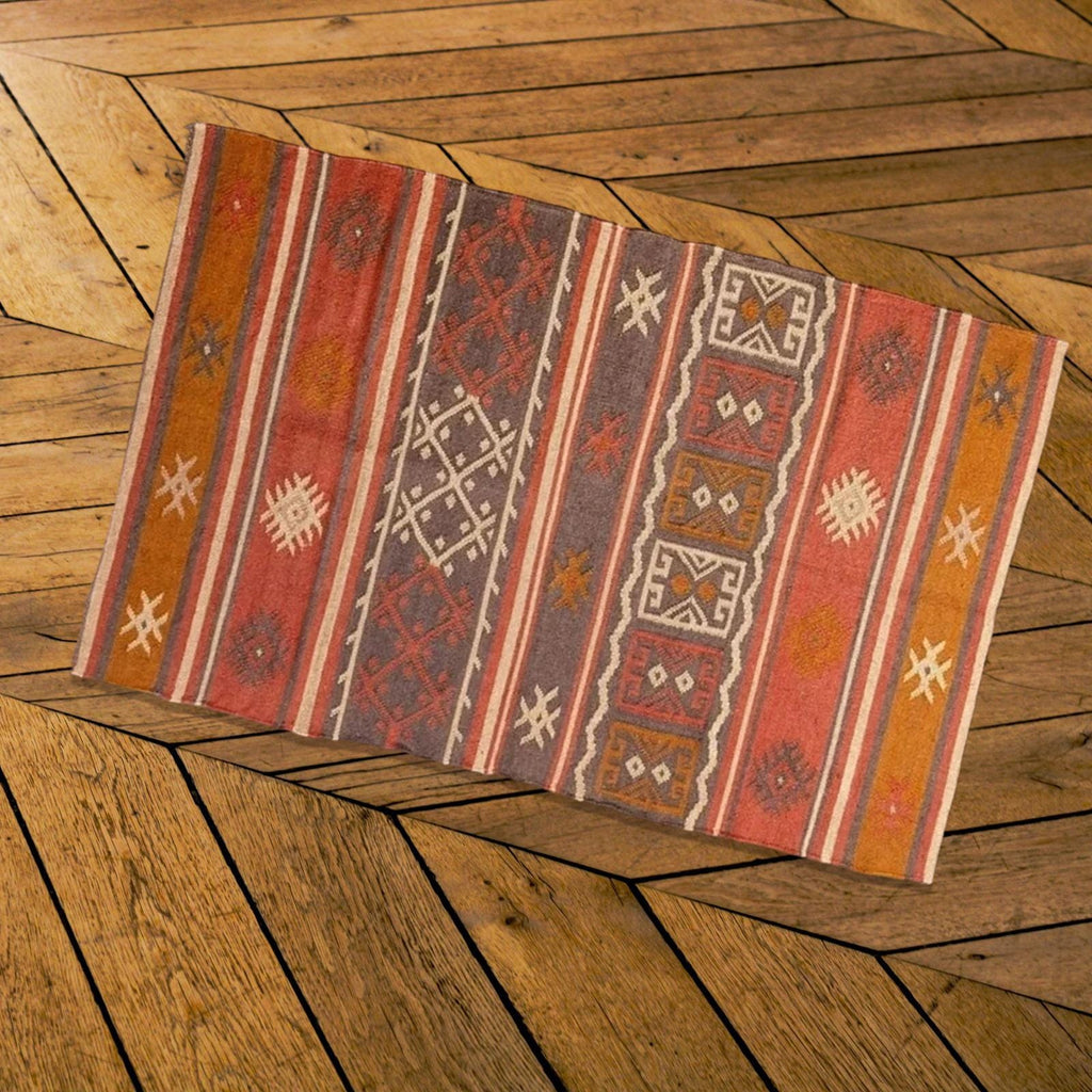 Multicolor Jute Rug ,Custom Runner Rug, Boho Hallway Runner ,Large Jute Rug ,Checkerboard Carpet Handmade Indian Jute Area Rug ,Rustic Decor
