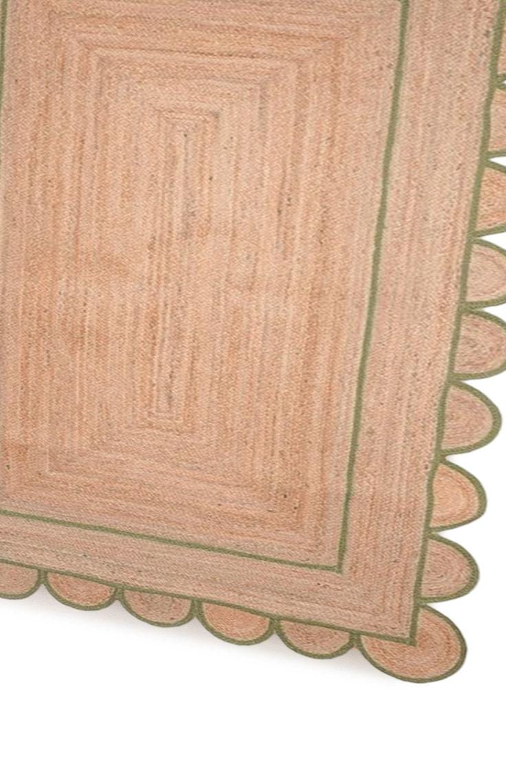 Handmade Jute Rug, Natural Braided Jute Area Rug, Custom Size Large Rectangle Carpet, Boho Decor Living Room Jute Rug