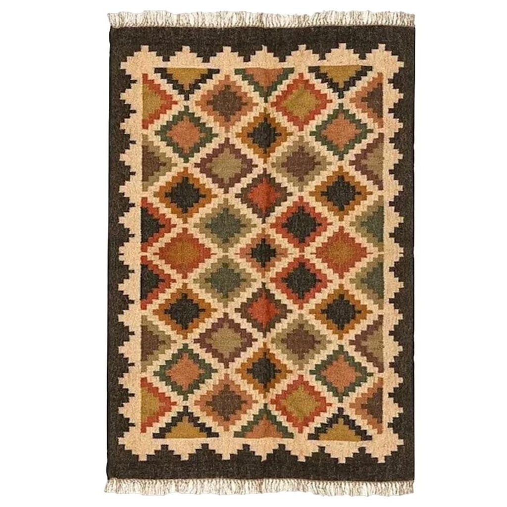 5x8 Handwoven Jute Kilim Dhurrie Rug | 150x240 cm Handmade | Indian & Turkish Traditional Runner | Custom Fabric Oriental Rug