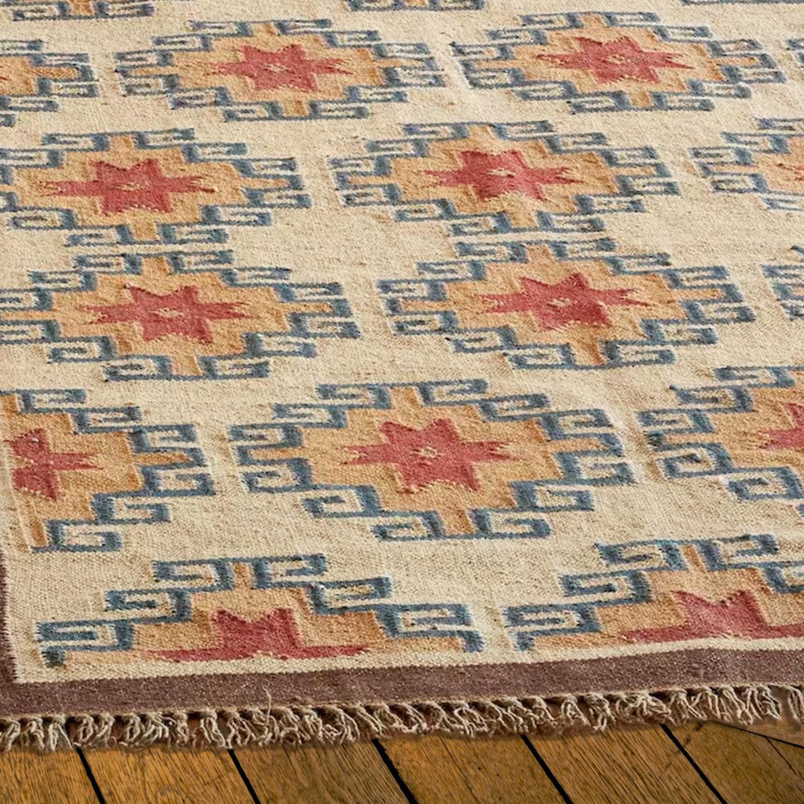 4x6 Ft Wool Jute Kilim Rug Handwoven Turkish Kilim Rug Bohemian Vintage Area Rug Indian Home Décor Kilim Rug Flatweave Rug